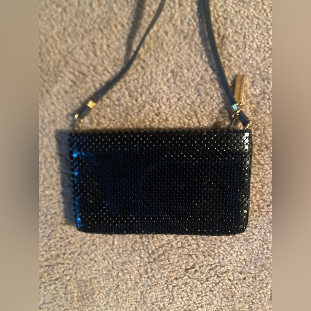 Mesh Minimalist Black Rectangular Metal Mesh Shou… - image 2